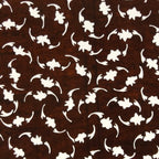 Antique Japanese Ise Katagami Paper Kimono Stencil Floral Plant Pattern A697