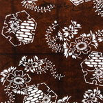 Antique Japanese Ise Katagami Paper Kimono Stencil Floral Snowflake Yukiwa A746