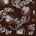 Antique Japanese Ise Katagami Paper Kimono Stencil Floral Snowflake Yukiwa A746