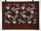 Antique Japanese Ise Katagami Paper Kimono Stencil Floral Snowflake Yukiwa A746