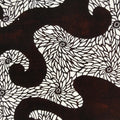 Antique Japanese Ise Katagami Paper Kimono Stencil Floral Swirl Pattern A736