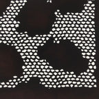 Antique Japanese Ise Katagami Paper Kimono Stencil Geometric Background A702