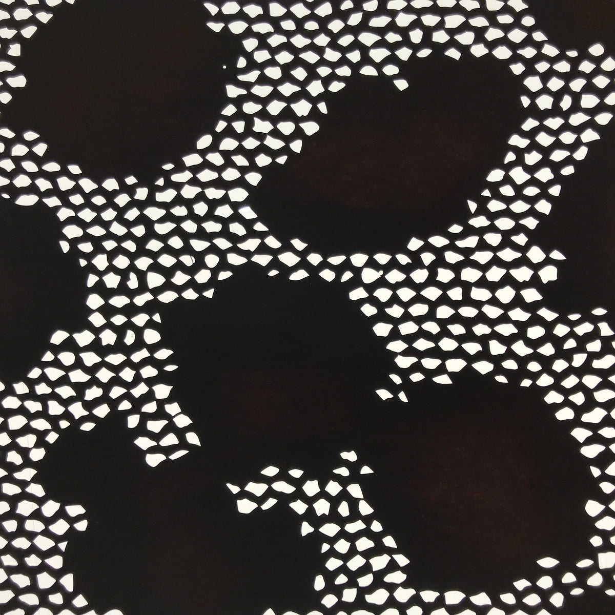 Antique Japanese Ise Katagami Paper Kimono Stencil Geometric Background A702