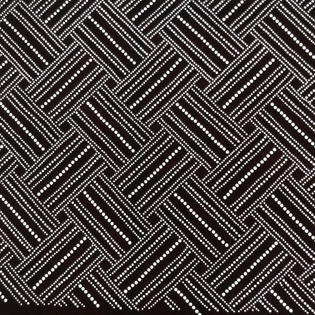 Antique Japanese Ise Katagami Paper Kimono Stencil Higaki Weave Pattern A692