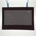 Antique Japanese Ise Katagami Paper Kimono Stencil Higaki Weave Pattern A692