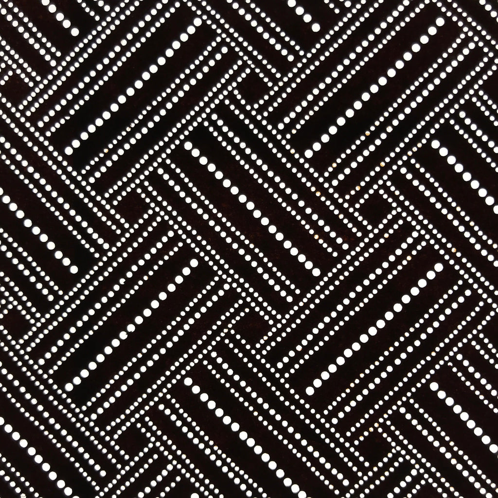 Antique Japanese Ise Katagami Paper Kimono Stencil Higaki Weave Pattern A692