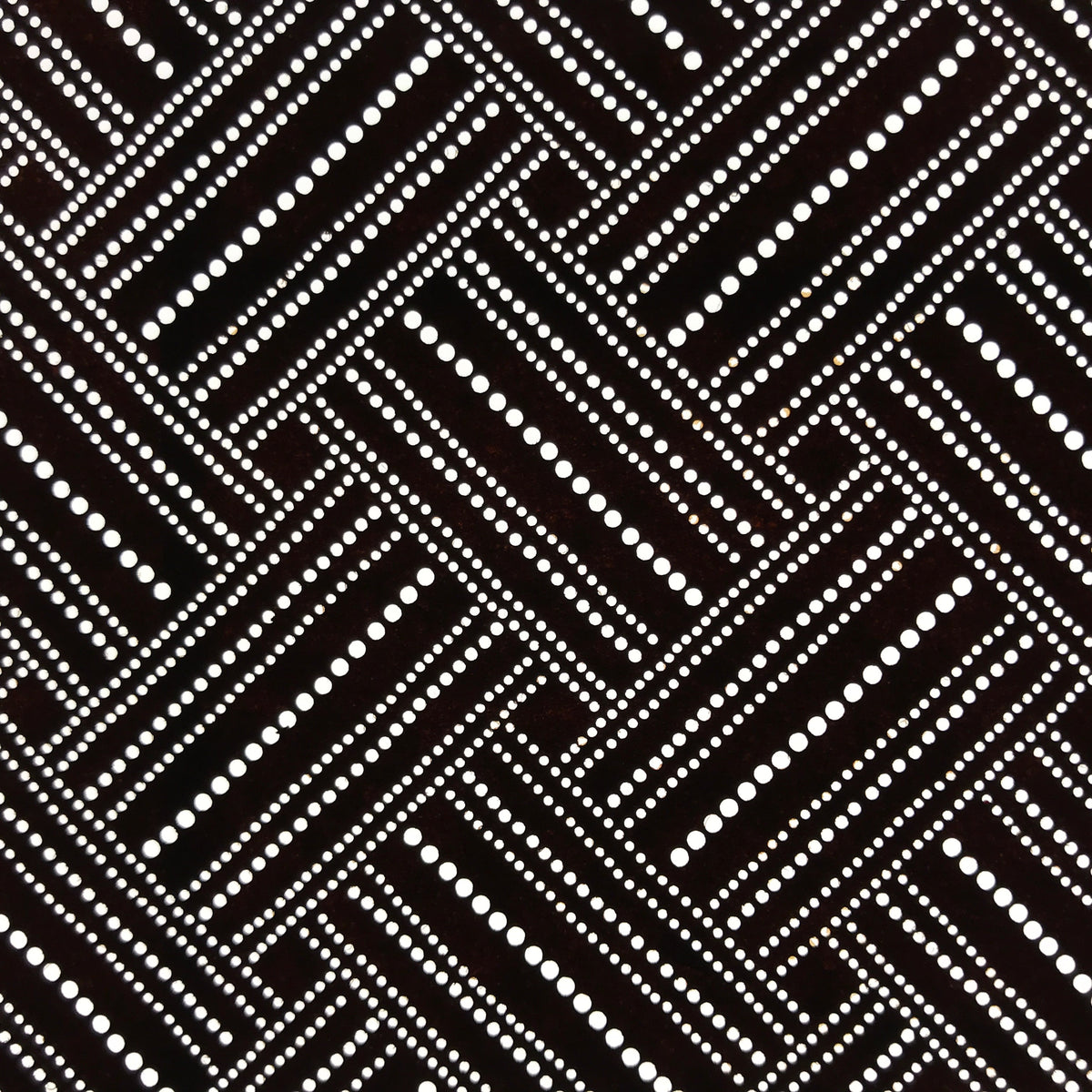 Antique Japanese Ise Katagami Paper Kimono Stencil Higaki Weave Pattern A692
