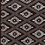 Antique Japanese Ise Katagami Paper Kimono Stencil Hishi Rhombus Caltrop A735