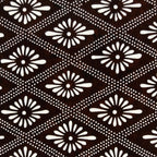 Antique Japanese Ise Katagami Paper Kimono Stencil Hishi Rhombus Caltrop A735