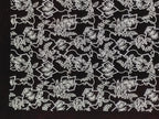 Antique Japanese Ise Katagami Paper Kimono Stencil Hishi Water Plant Design A848