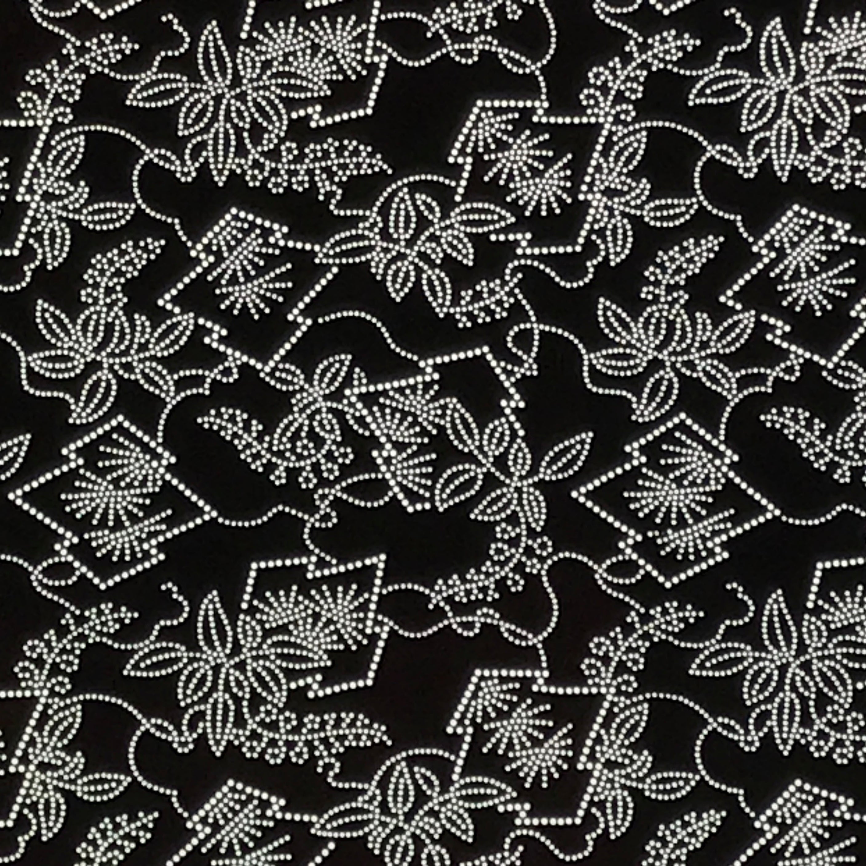 Antique Japanese Ise Katagami Paper Kimono Stencil Hishi Water Plant Design A848