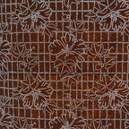 Antique Japanese Ise Katagami Paper Kimono Stencil Hollyhock Tachiaoi A707