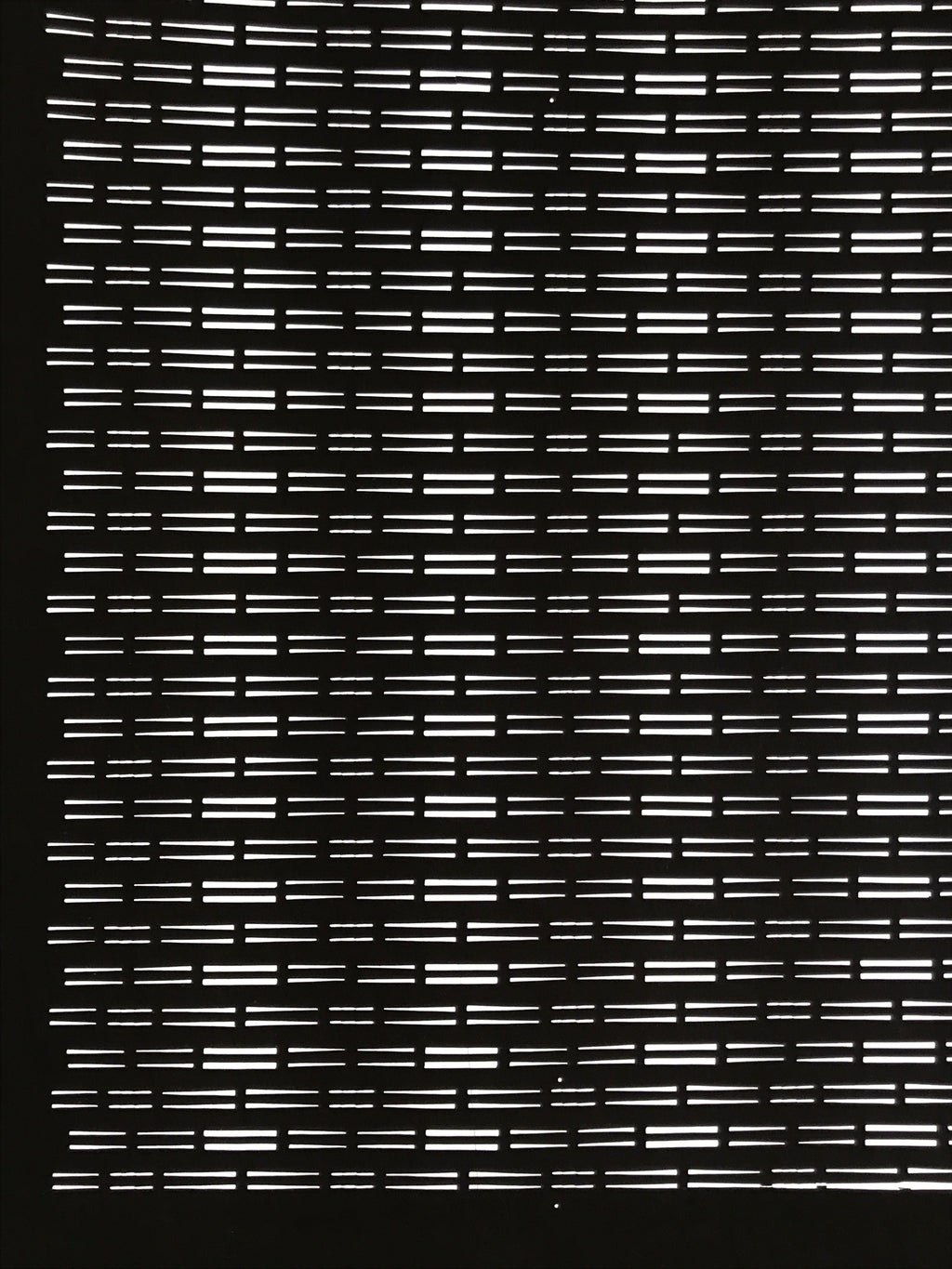 Antique Japanese Ise Katagami Paper Kimono Stencil Horizontal Line Design A754