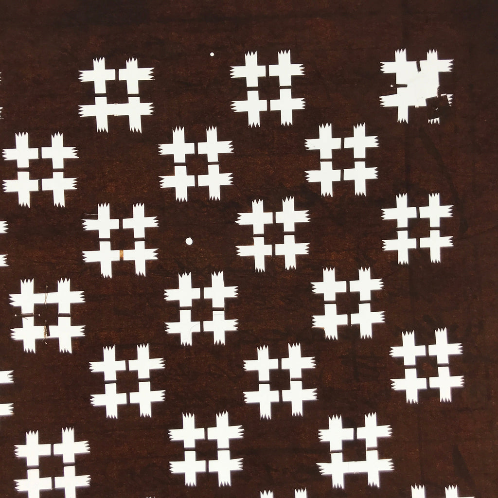 Antique Japanese Ise Katagami Paper Kimono Stencil Igeta Hash Mark Pattern A693