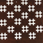 Antique Japanese Ise Katagami Paper Kimono Stencil Igeta Hash Mark Pattern A693