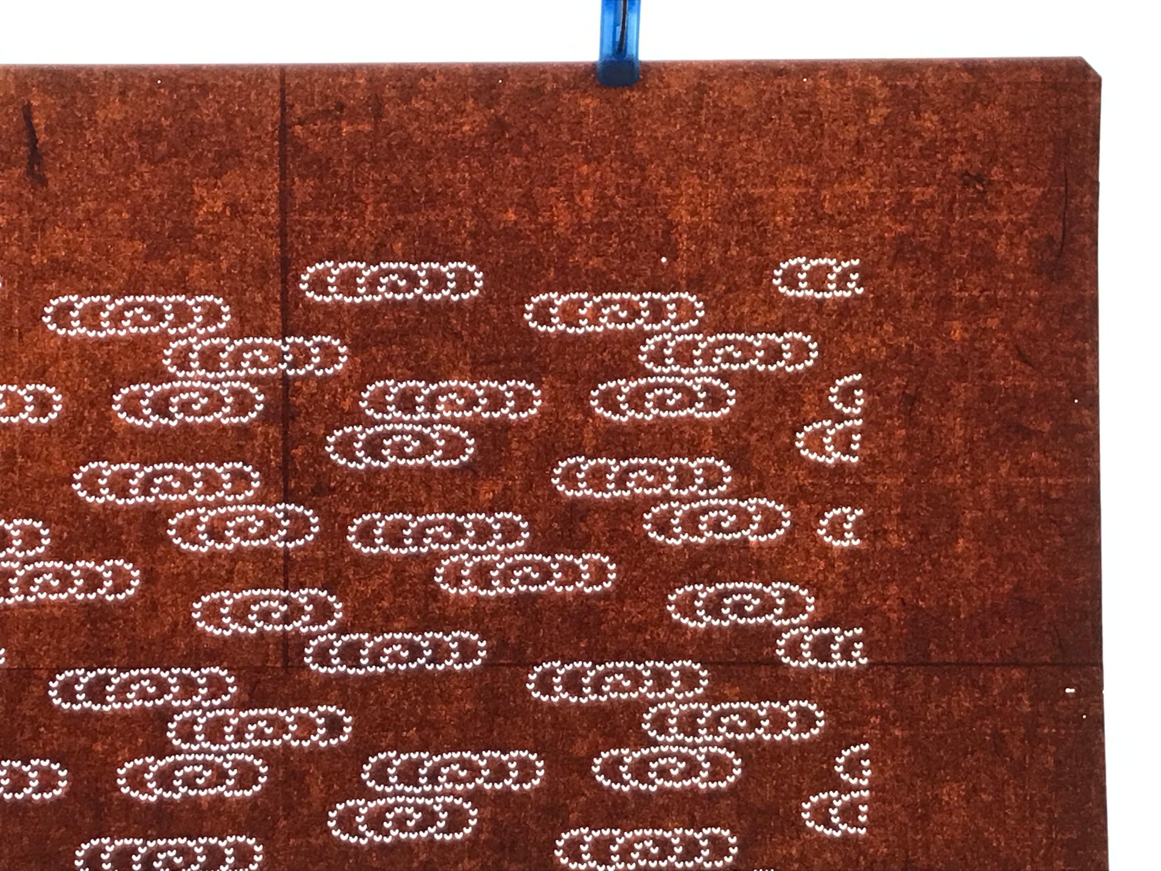 Antique Japanese Ise Katagami Paper Kimono Stencil Kanzemizu Swirling Water A749