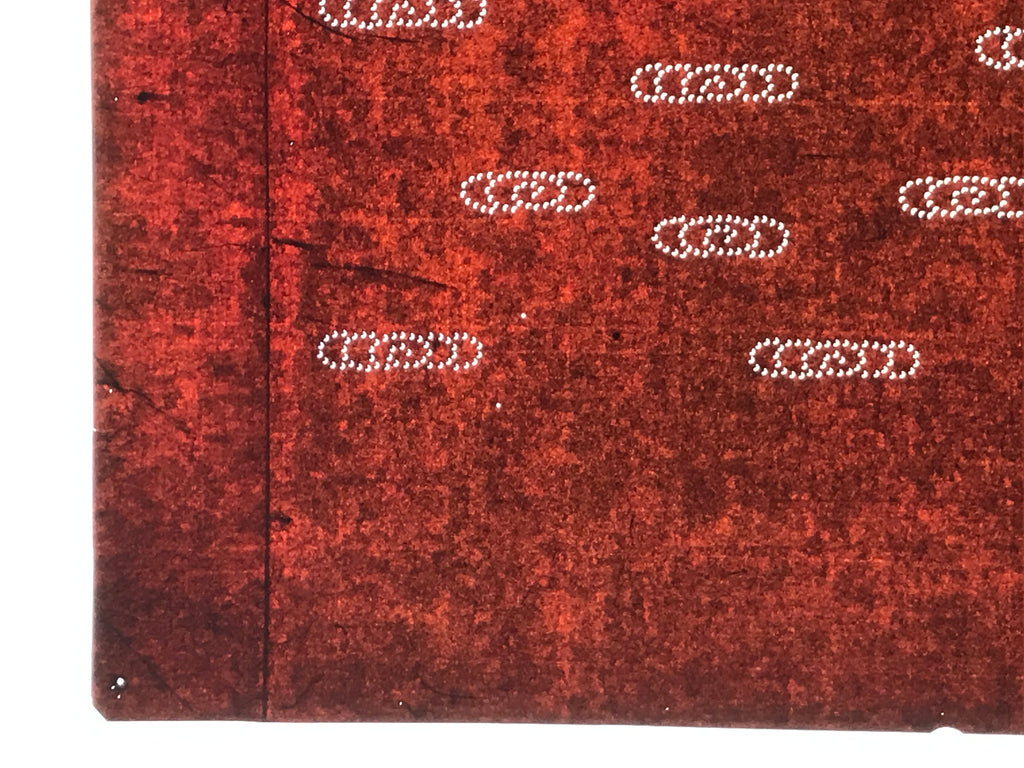 Antique Japanese Ise Katagami Paper Kimono Stencil Kanzemizu Swirling Water A751