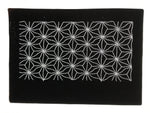 Antique Japanese Ise Katagami Paper Kimono Stencil Katazome Asanoha Floral A856