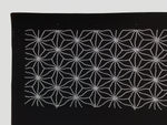 Antique Japanese Ise Katagami Paper Kimono Stencil Katazome Asanoha Floral A856