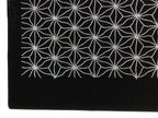 Antique Japanese Ise Katagami Paper Kimono Stencil Katazome Asanoha Floral A856