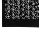 Antique Japanese Ise Katagami Paper Kimono Stencil Katazome Asanoha Floral A856
