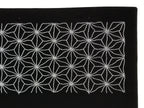Antique Japanese Ise Katagami Paper Kimono Stencil Katazome Asanoha Floral A856