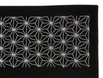Antique Japanese Ise Katagami Paper Kimono Stencil Katazome Asanoha Floral A856
