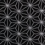 Antique Japanese Ise Katagami Paper Kimono Stencil Katazome Asanoha Floral A856