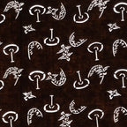 Antique Japanese Ise Katagami Paper Kimono Stencil Katazome Birds Design A849
