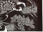 Antique Japanese Ise Katagami Paper Kimono Stencil Katazome Chrysanthemums A829