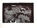 Antique Japanese Ise Katagami Paper Kimono Stencil Katazome Chrysanthemums A829
