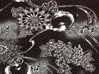 Antique Japanese Ise Katagami Paper Kimono Stencil Katazome Chrysanthemums A829