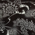 Antique Japanese Ise Katagami Paper Kimono Stencil Katazome Chrysanthemums A829