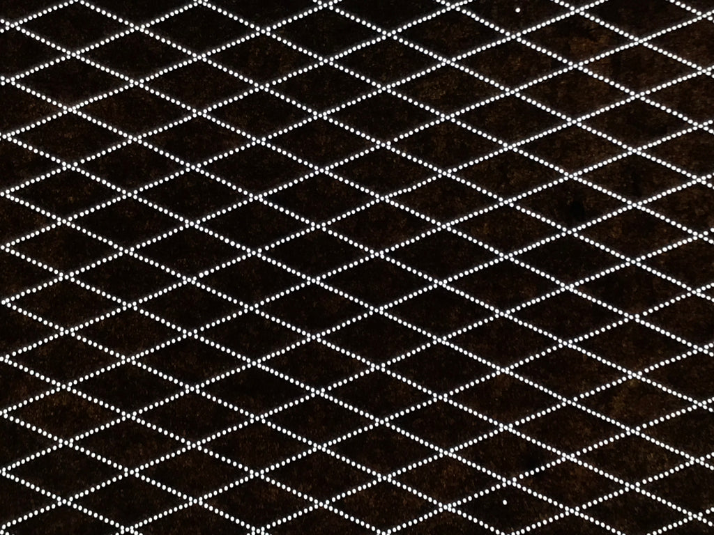 Antique Japanese Ise Katagami Paper Kimono Stencil Katazome Diamond Grid A868