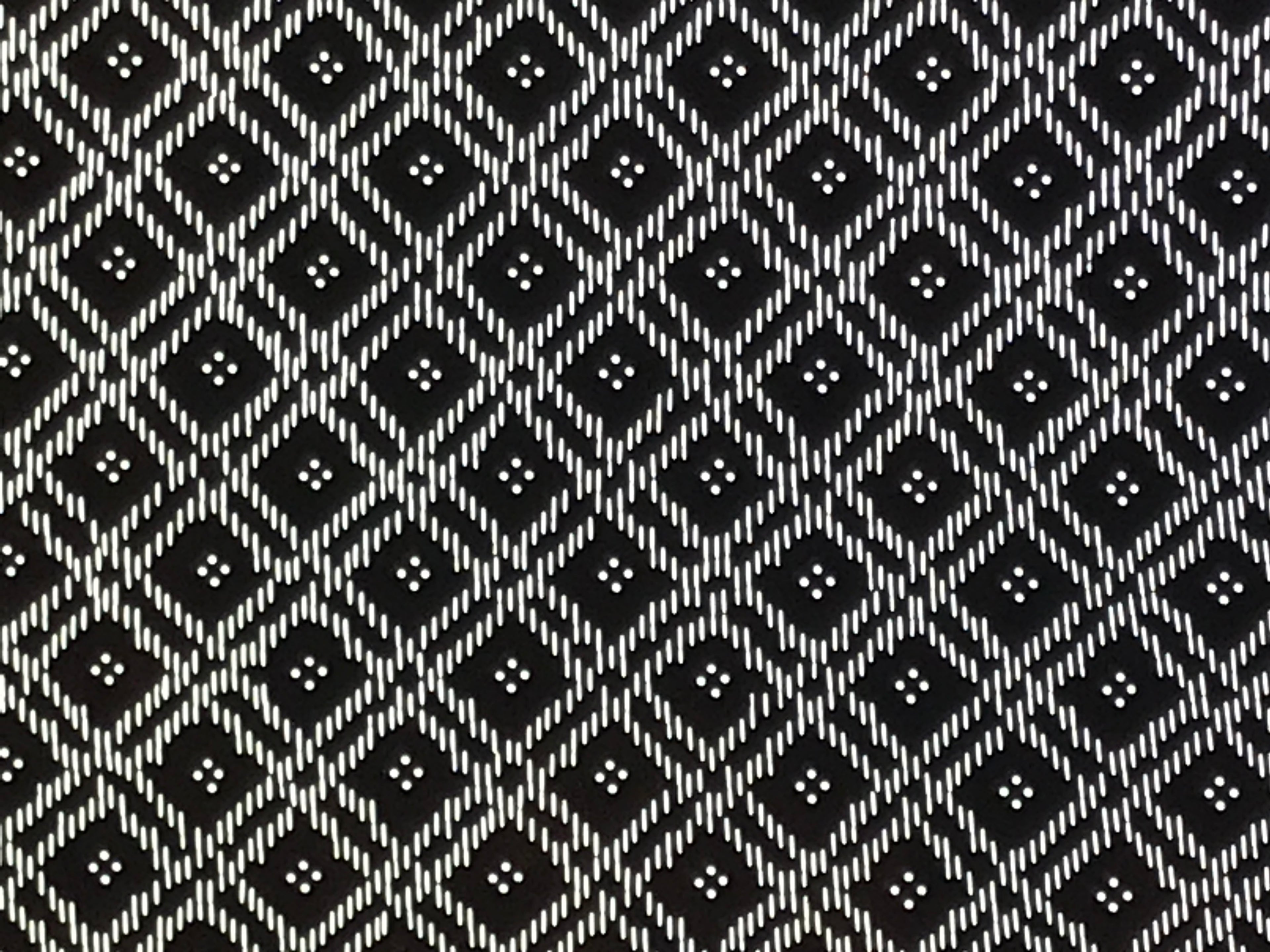 Antique Japanese Ise Katagami Paper Kimono Stencil Katazome Diamond Grid A878