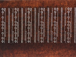 Antique Japanese Ise Katagami Paper Kimono Stencil Katazome Diamond Line A881