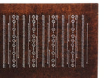 Antique Japanese Ise Katagami Paper Kimono Stencil Katazome Diamond Line A881