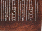 Antique Japanese Ise Katagami Paper Kimono Stencil Katazome Diamond Line A881