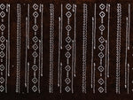 Antique Japanese Ise Katagami Paper Kimono Stencil Katazome Diamond Line A881