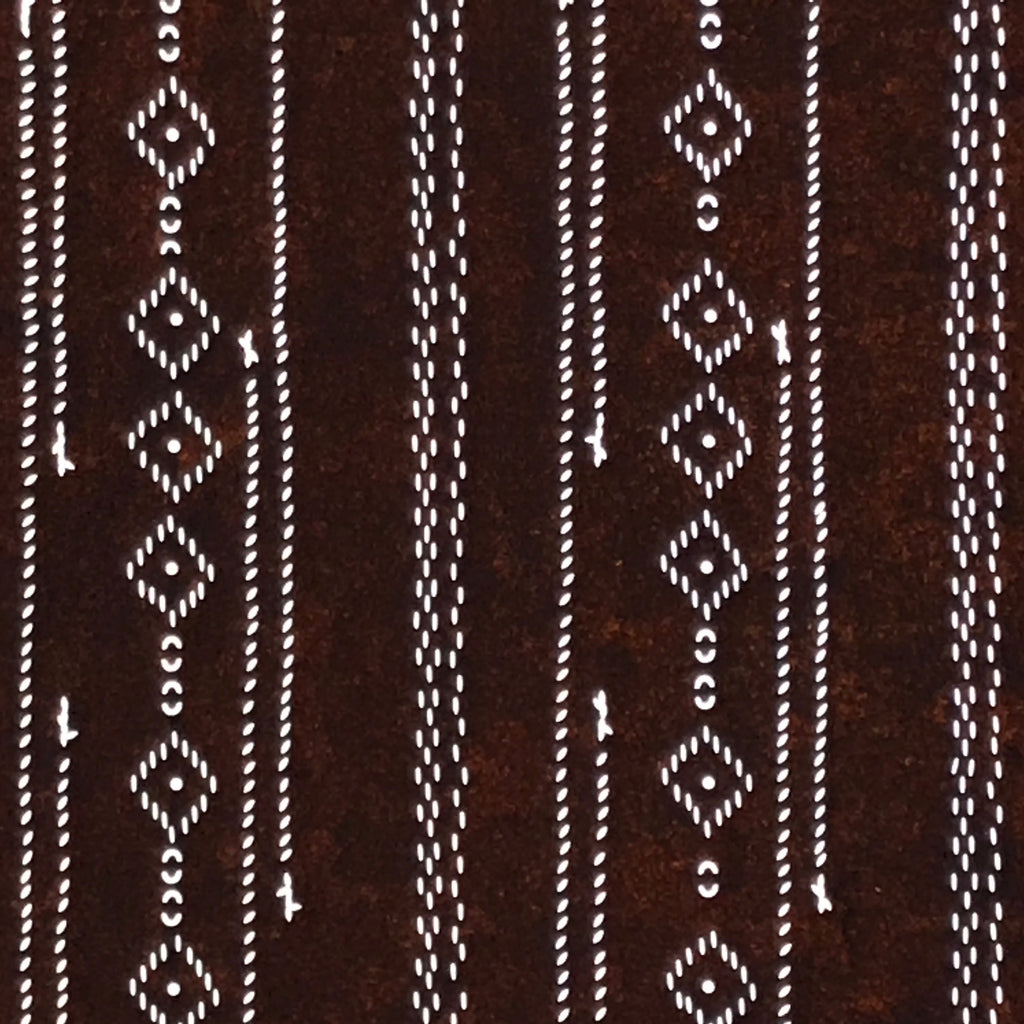 Antique Japanese Ise Katagami Paper Kimono Stencil Katazome Diamond Line A881