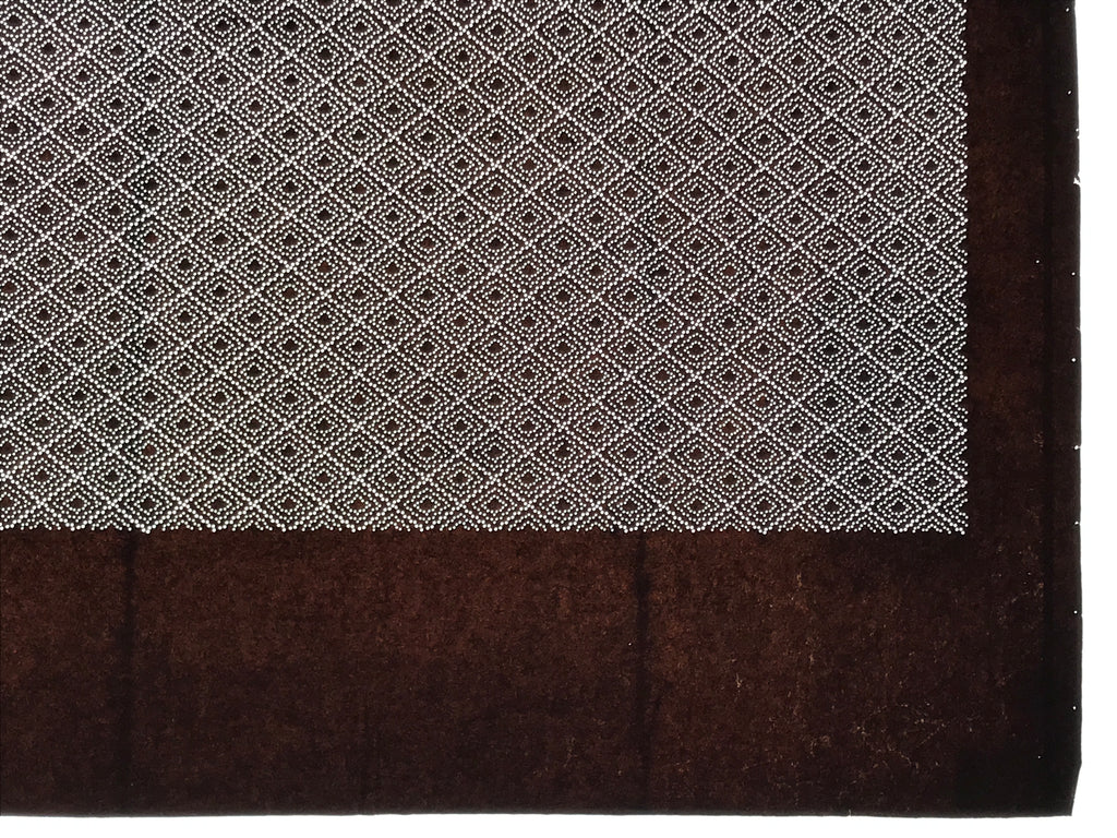 Antique Japanese Ise Katagami Paper Kimono Stencil Katazome Diamond Pattern A828