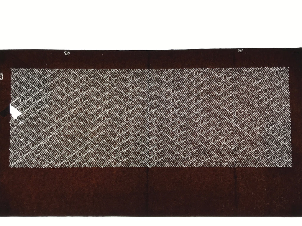 Antique Japanese Ise Katagami Paper Kimono Stencil Katazome Diamond Pattern A828