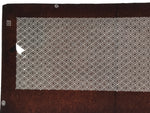 Antique Japanese Ise Katagami Paper Kimono Stencil Katazome Diamond Pattern A828