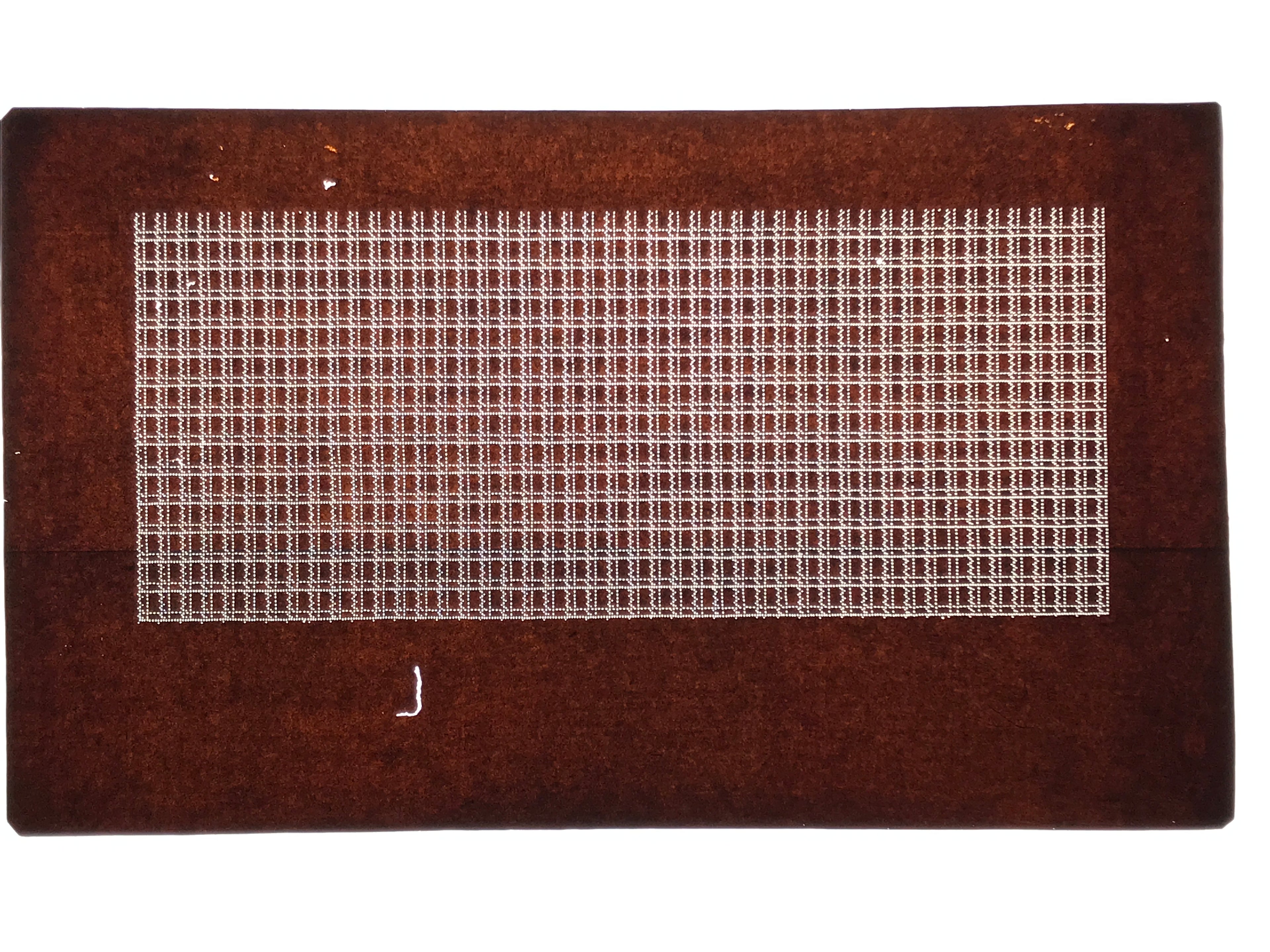 Antique Japanese Ise Katagami Paper Kimono Stencil Katazome Dots Grid A873
