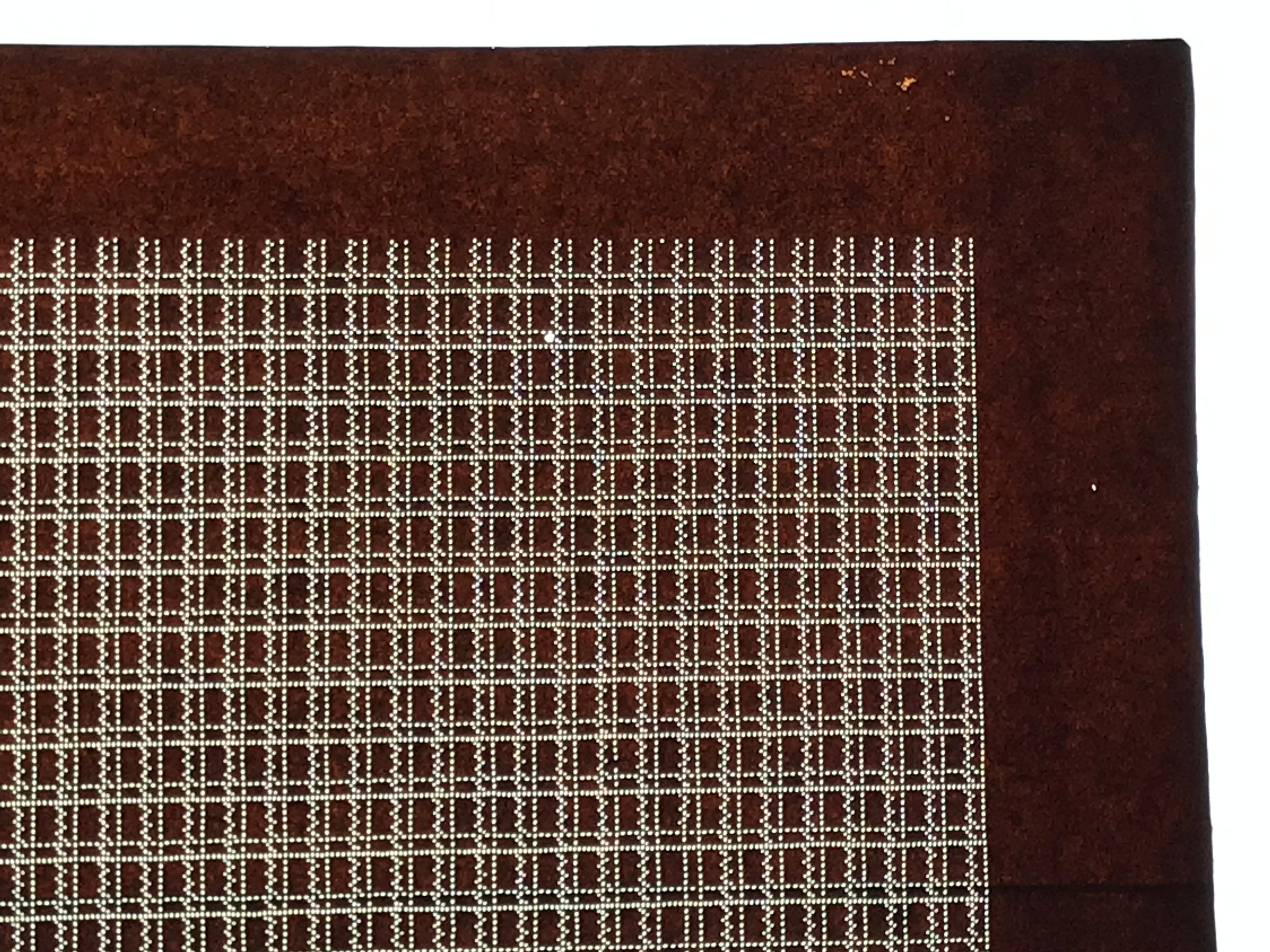 Antique Japanese Ise Katagami Paper Kimono Stencil Katazome Dots Grid A873
