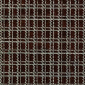 Antique Japanese Ise Katagami Paper Kimono Stencil Katazome Dots Grid A873