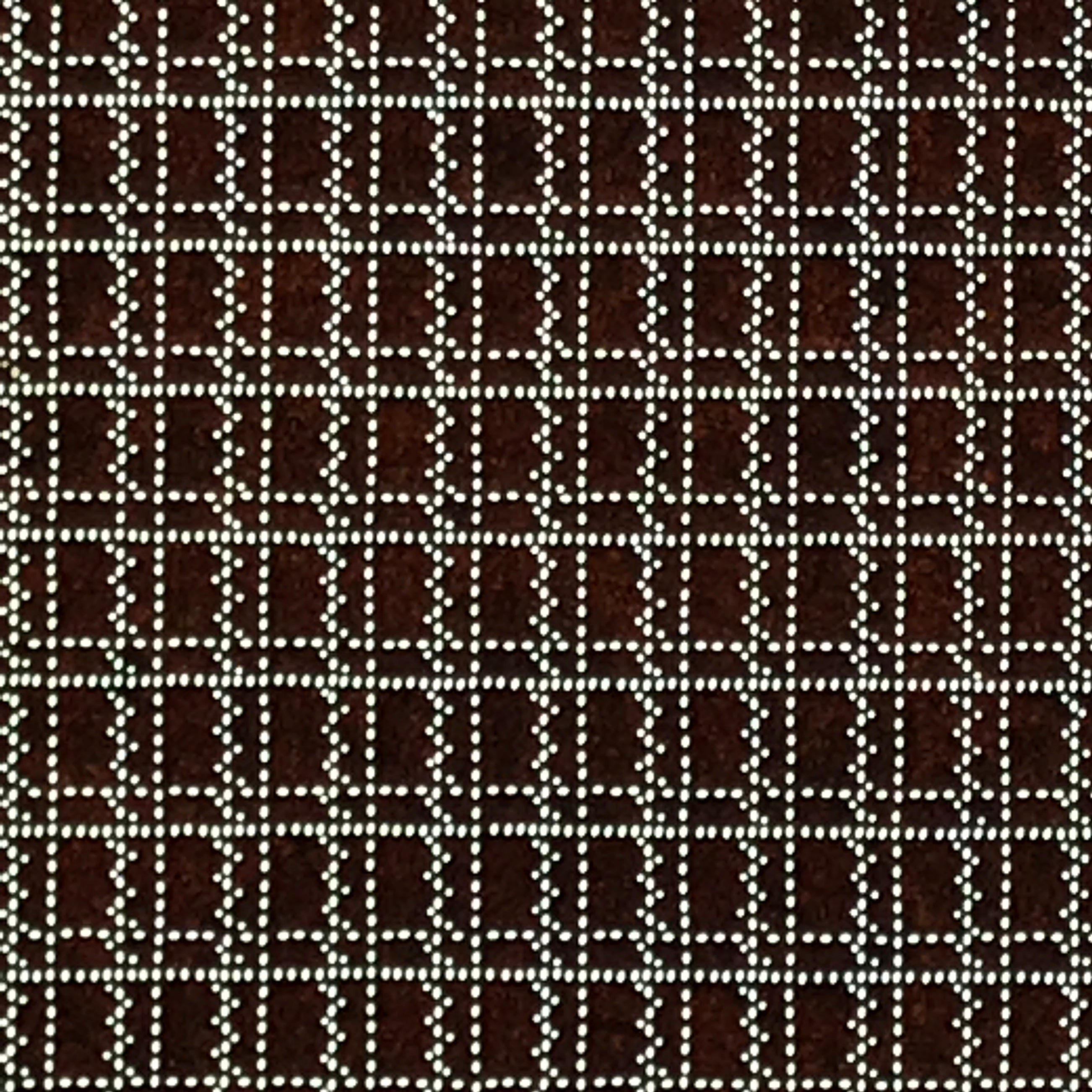 Antique Japanese Ise Katagami Paper Kimono Stencil Katazome Dots Grid A873
