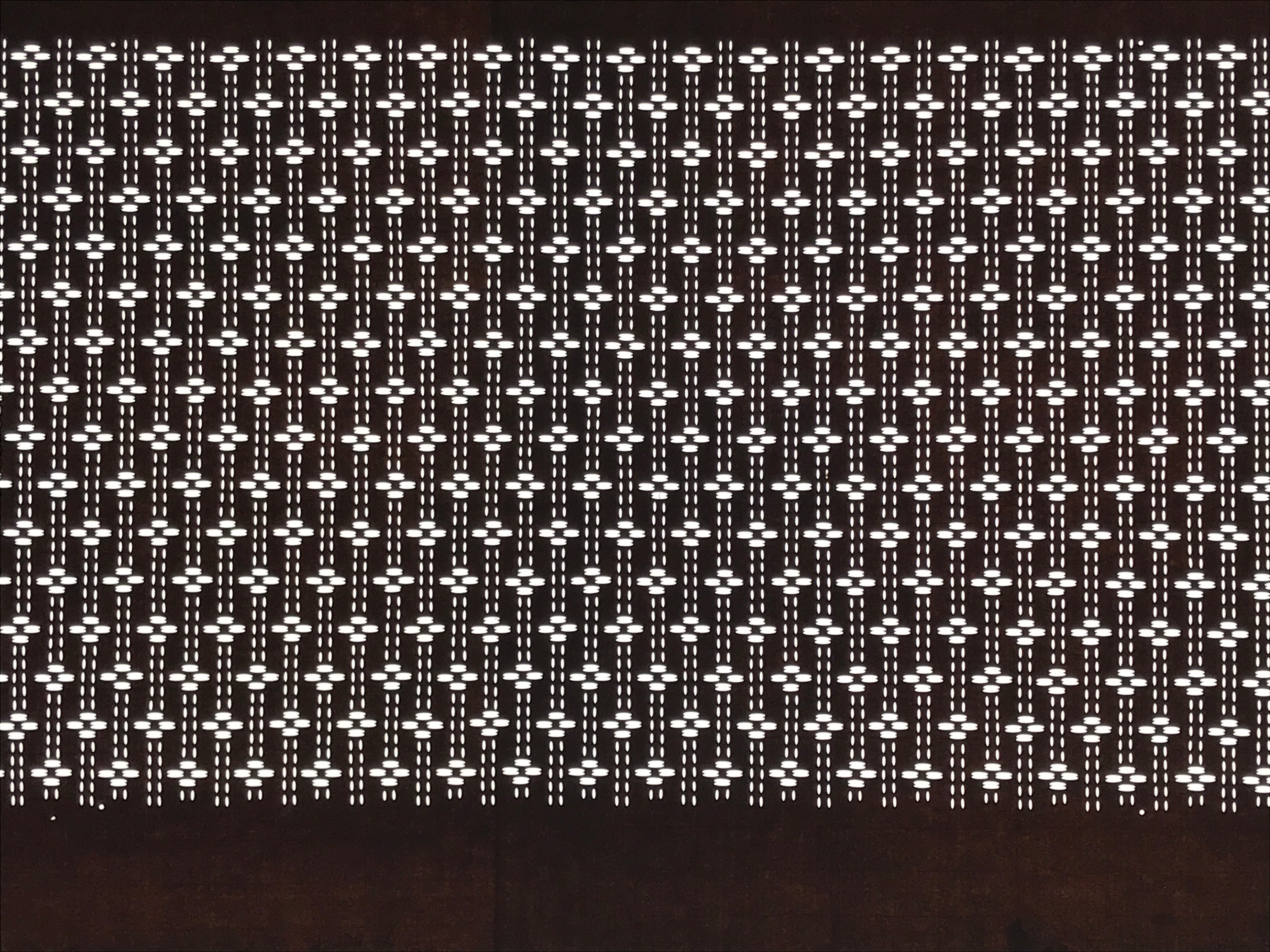 Antique Japanese Ise Katagami Paper Kimono Stencil Katazome Floral Line A858