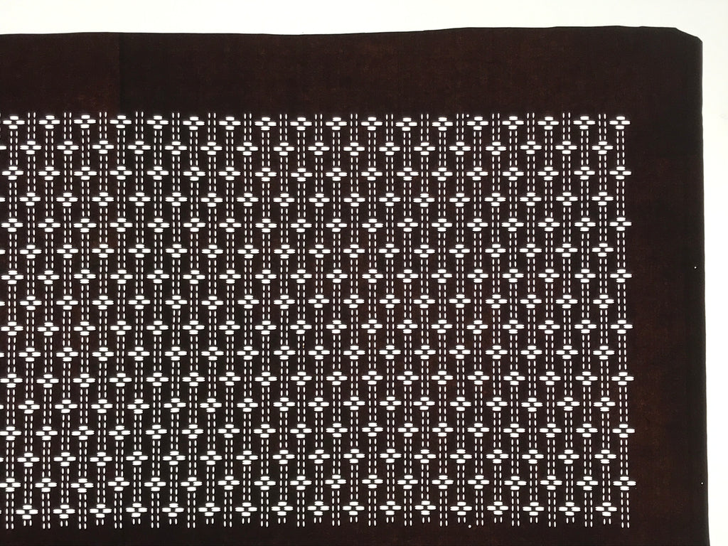 Antique Japanese Ise Katagami Paper Kimono Stencil Katazome Floral Line A858