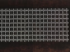 Antique Japanese Ise Katagami Paper Kimono Stencil Katazome Grid Pattern A854